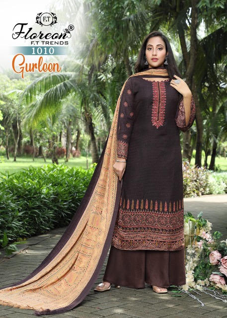 Floreon Gurleen Dobby Cotton Designer Dress Material collection